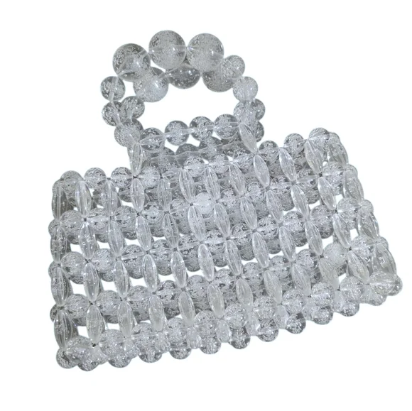 Cult Gaia Cora Acrylic Bag in Clear Bubble - Picture 2 of 3